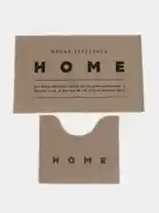 Бежевый набор ковриков для ванной "HOME" 2 шт, 48х78 см, 40х45 см