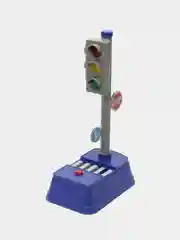 Хром светофор игрушка светящийся звуковой игрушка и 8 знаков
