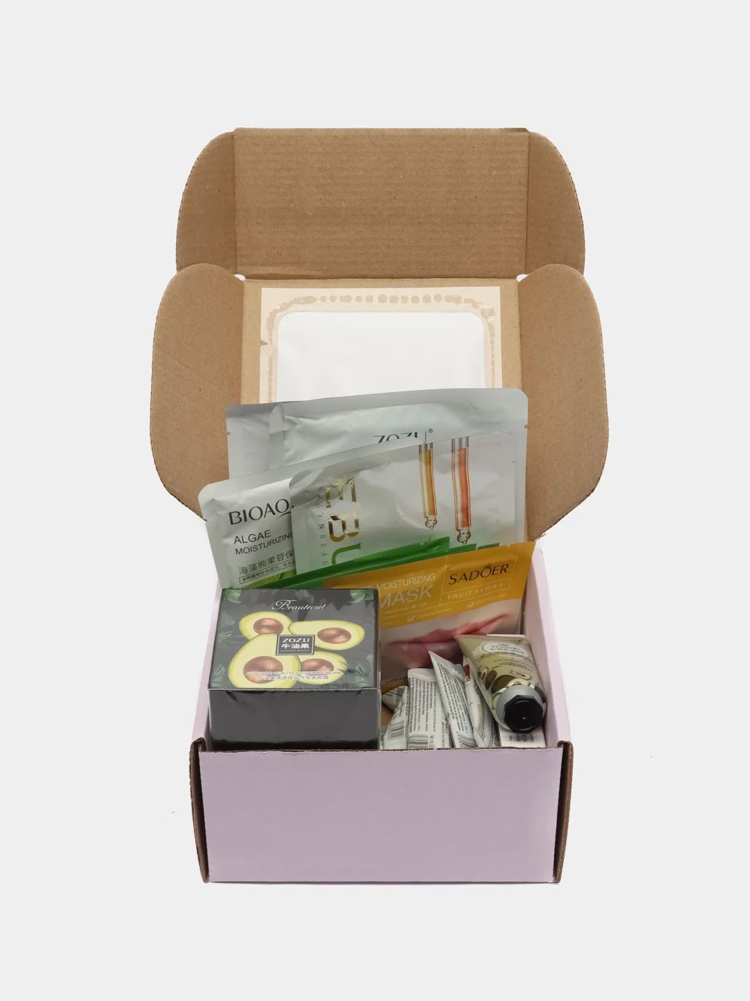 Вишнёвый набор уходовой и декоративной косметики Beauty Box, подарочный, для женщин