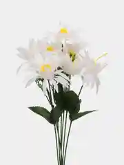 Белый хризантемы искусственные, пластиковые