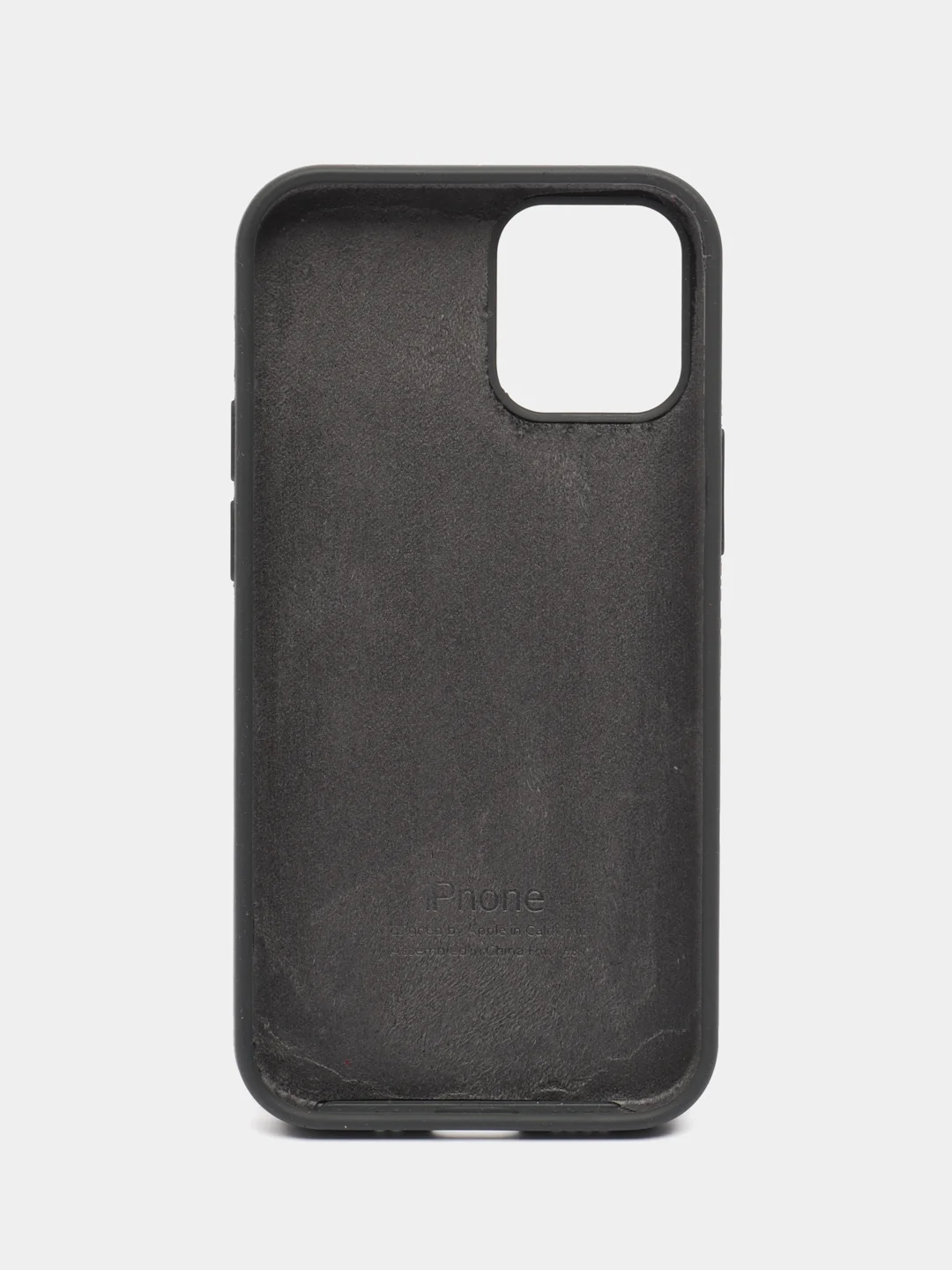 Угольный силиконовый чехол Silicone Case для iPhone 12 Mini, 12, 12Pro, 12 Pro Max