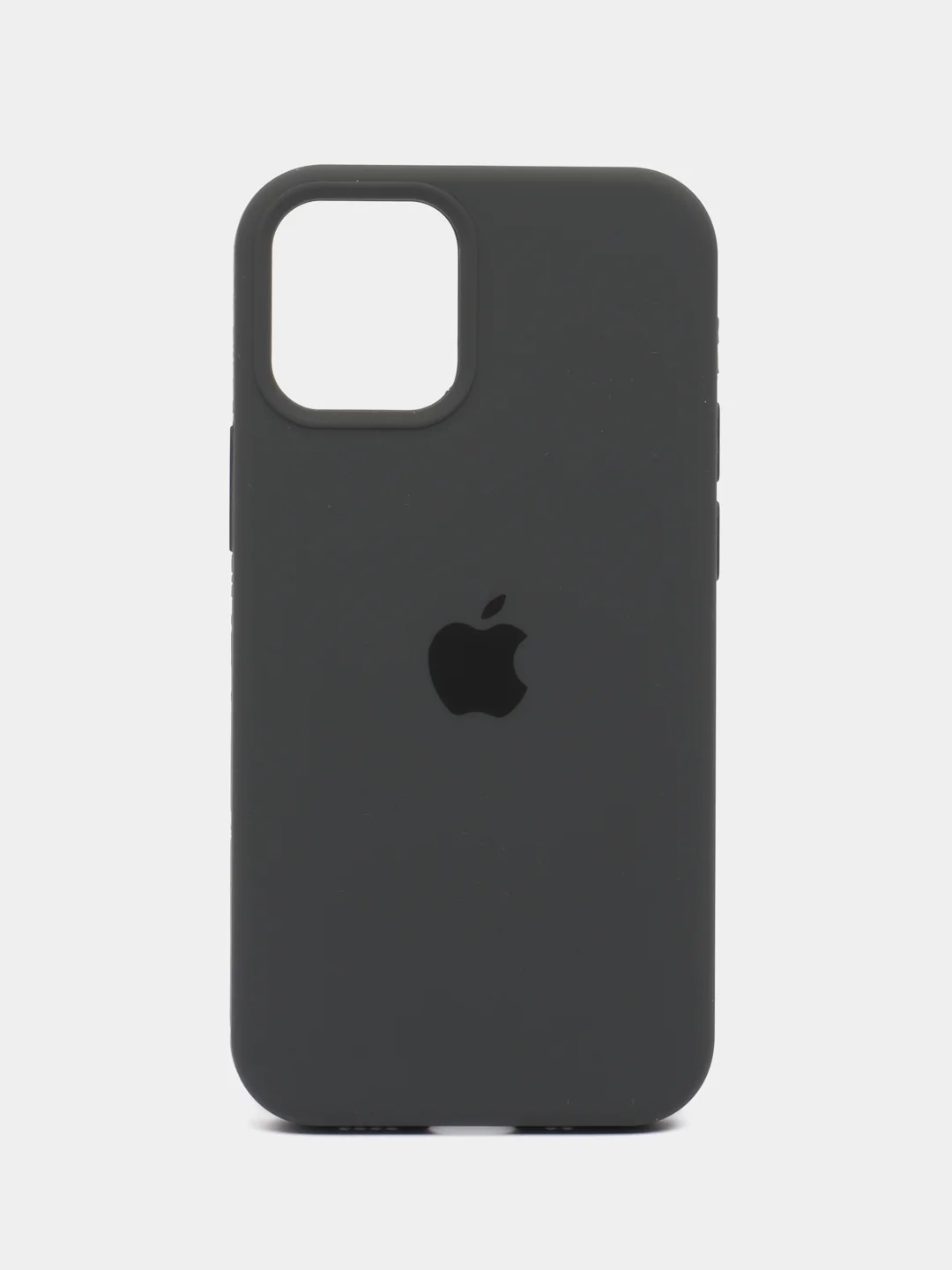Угольный силиконовый чехол Silicone Case для iPhone 12 Mini, 12, 12Pro, 12 Pro Max