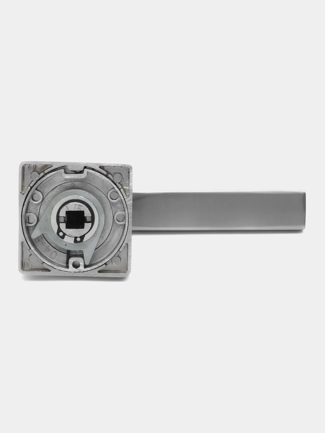 Серебряный ручка дверная Vettore R06.081 SN/CP (сатин/хром) для входных и межкомнатных дверей