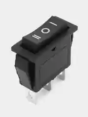 Переключатель GSMIN KCD3 SPDT 15 А 250 В / 20 A 125 В AC 3pin (Черный)