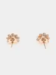 Белый серьги с камнем Swarovski, бижутерия