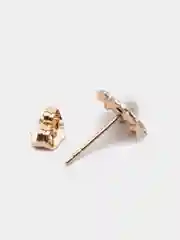 Белый серьги с камнем Swarovski, бижутерия