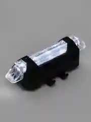 Белый фонарь велосипедный диодный, аккумуляторный, задний
