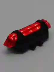 Красный фонарь велосипедный диодный, аккумуляторный, задний