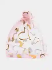 Розовый мешочек подарочный, 5 шт, 10х12 см