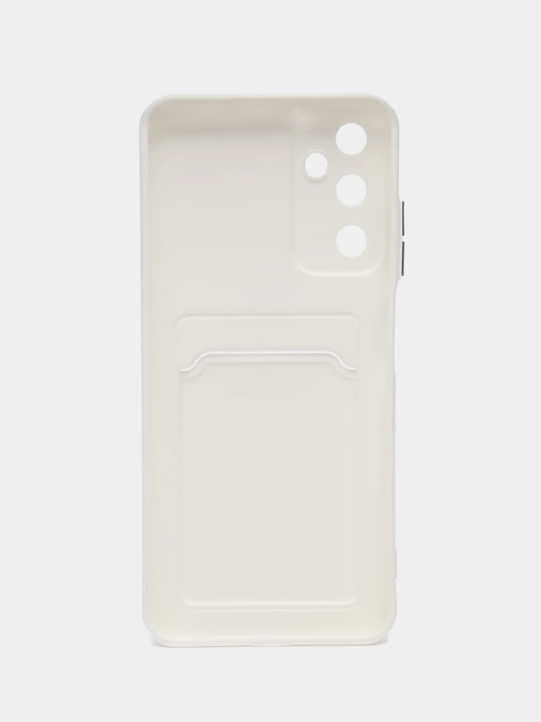 Белый чехол Samsung Galaxy A05S Самсунг Гэлакси А05C с карманом для карт, прозрачный