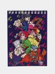 Индиго блокнот аниме JoJo Bizarre Adventure (ДжоДжо)