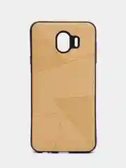 Бежевый чехол силиконовый для Samsung J4 2018