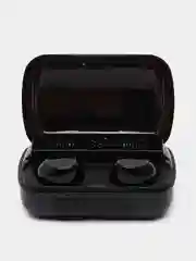 Наушники-вкладыши беспроводные M10 с Power Bank, черные, подарок на 23 февраля