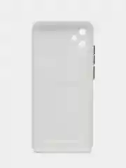 Белый силиконовый чехол для Samsung Galaxy A04E / А04Е, цветной, с карманом для карт
