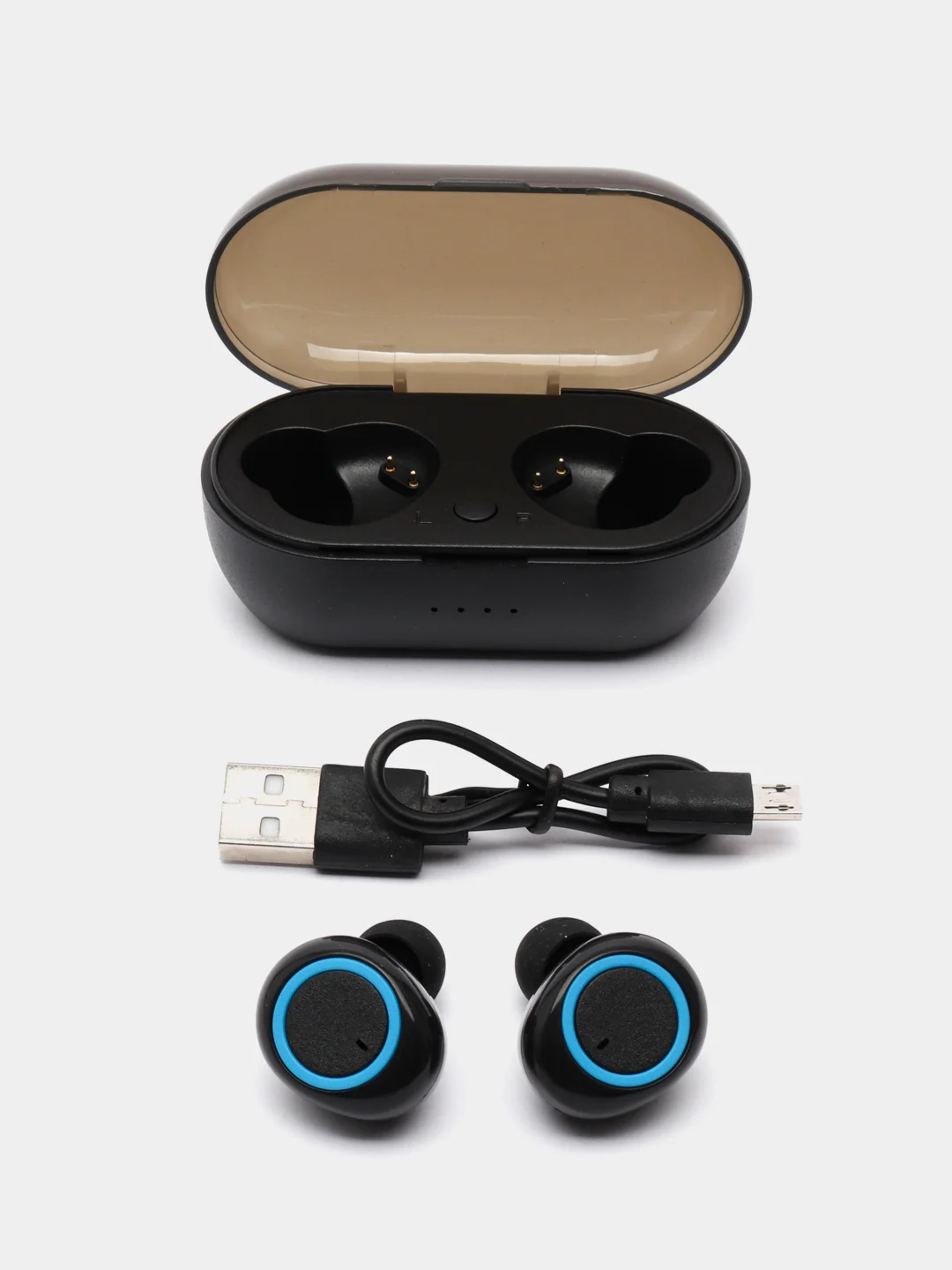 Беспроводные наушники с микрофоном TWS, Bluetooth, сенсорное, подарок на 8 марта
