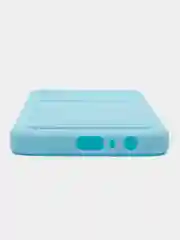 Ледяной силиконовый чехол для Samsung Galaxy A04E / А04Е, цветной, с карманом для карт