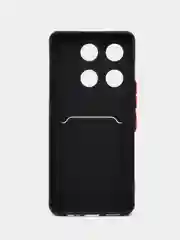 Черный чехол Infinix NOTE 30 VIP Инфиникс Ноут 30 Вип с карманом для карт