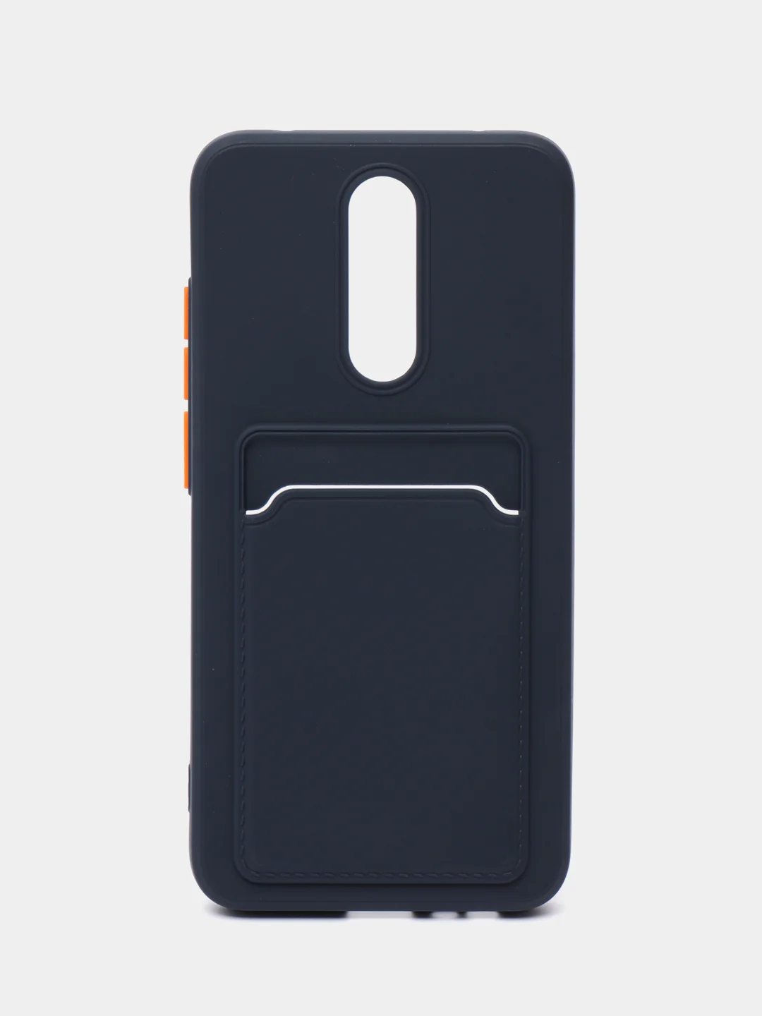 Морской чехол для Xiaomi Redmi 8A (Сяоми Редми 8А) с карманом для карт, силиконовый, прозрачный