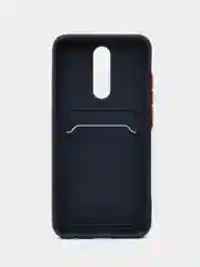 Морской чехол для Xiaomi Redmi 8A (Сяоми Редми 8А) с карманом для карт, силиконовый, прозрачный