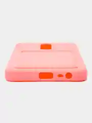 Розовый чехол для Xiaomi Redmi 8A (Сяоми Редми 8А) с карманом для карт, силиконовый, прозрачный