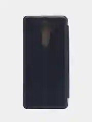 Синий меланж чехол книжка с карточкой для Xiaomi Note 8 Pro
