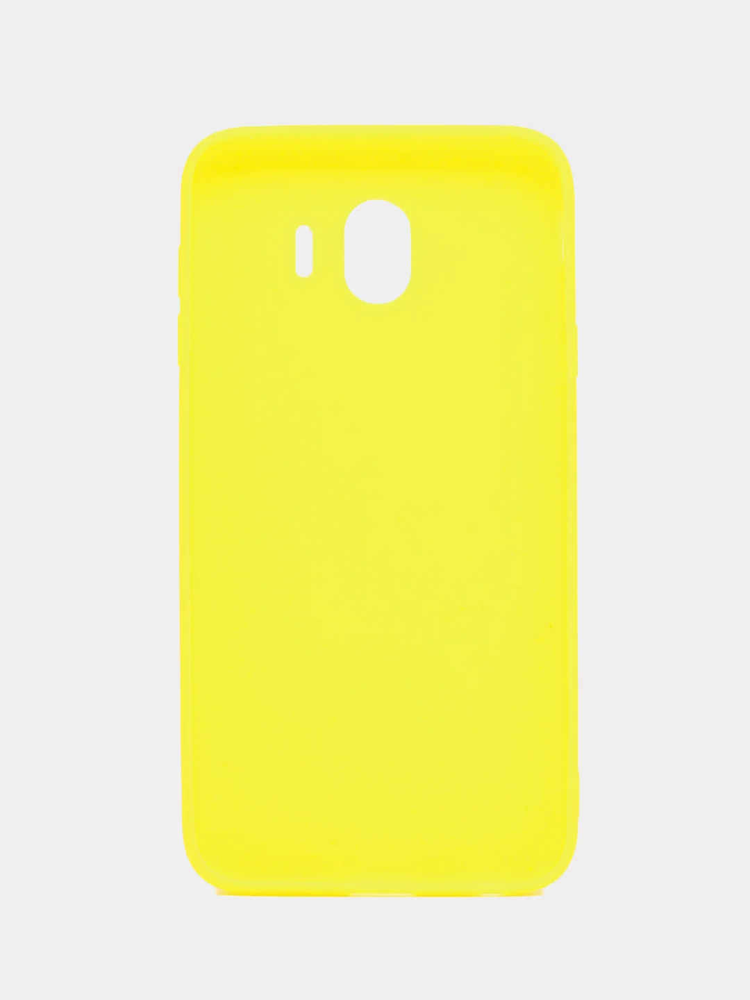 Желтый цветной чехол для Samsung J4 2018