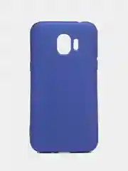 Синий силиконовый матовый чехол для Samsung J2 2018