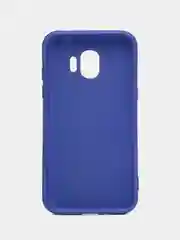 Синий силиконовый матовый чехол для Samsung J2 2018