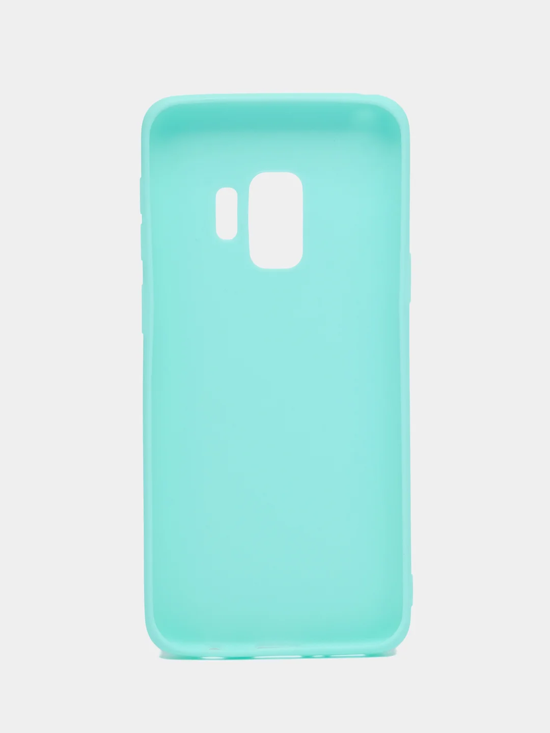 Бирюзовый силиконовый цветной чхол для Samsung S9
