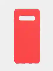 Красный силиконовый чехол для Samsung S10
