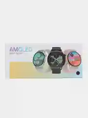 Черный мужские смарт часы, наручные Smart Watch, круглые 4 см, фитнес браслет