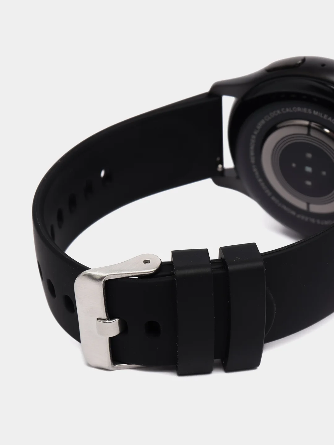 Черный мужские смарт часы, наручные Smart Watch, круглые 4 см, фитнес браслет