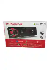Красный автомагнитола dv-Pioneer.ok 214 (Bluetooth/AUX/USB/FM)