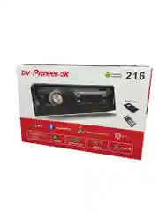 Красный автомагнитола dv-Pioneer.ok 214 (Bluetooth/AUX/USB/FM)