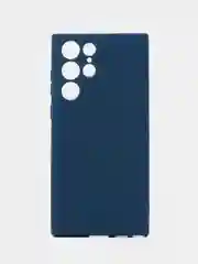Синий чехол силиконовый для Samsung Galaxy S22 Ultra (Самсунг Галакси С22 Ультра)