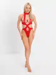 Красный боди черное сексуальное открытое утягивающее