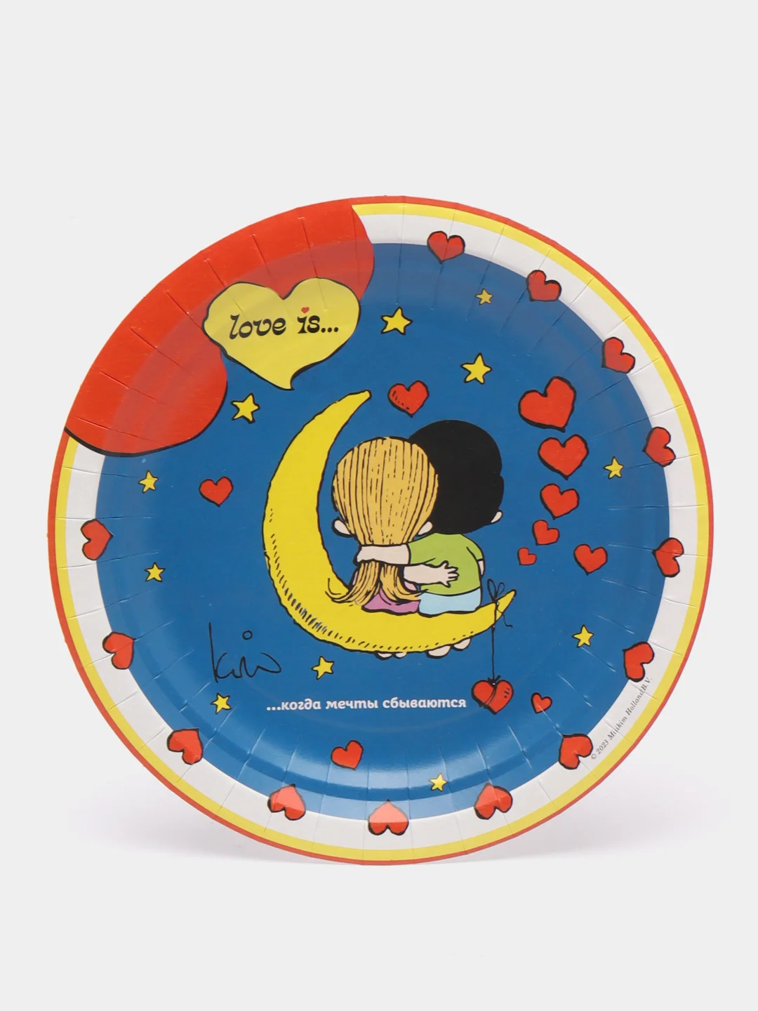 Набор для праздника Love is (тарелка мал., стакан, по 6 шт.)