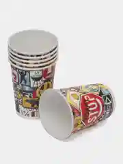 Набор для праздника Знаки яркие (тарелка бол., тарелка мал, стакан, по 6 шт.)