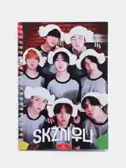 Багровый скетчбук Stray Kids, K-pop