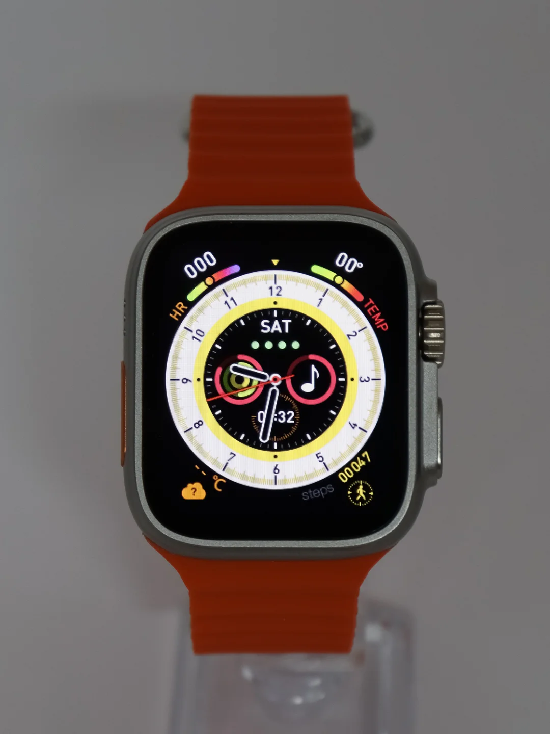Оранжевый часы смарт женские, мужские умные фитнес браслет наручные Smart Watch Х8 Ultra