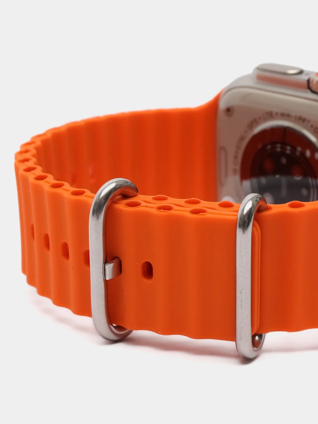 Оранжевый часы смарт женские, мужские умные фитнес браслет наручные Smart Watch Х8 Ultra