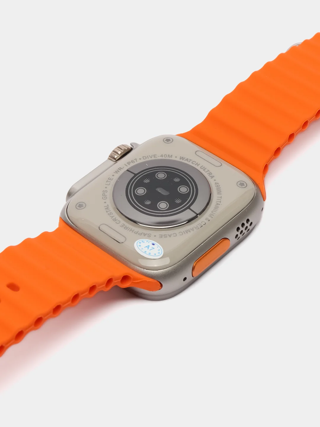 Оранжевый часы смарт женские, мужские умные фитнес браслет наручные Smart Watch Х8 Ultra