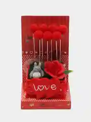 Красный сувенирное панно подарок на 8 марта I love you