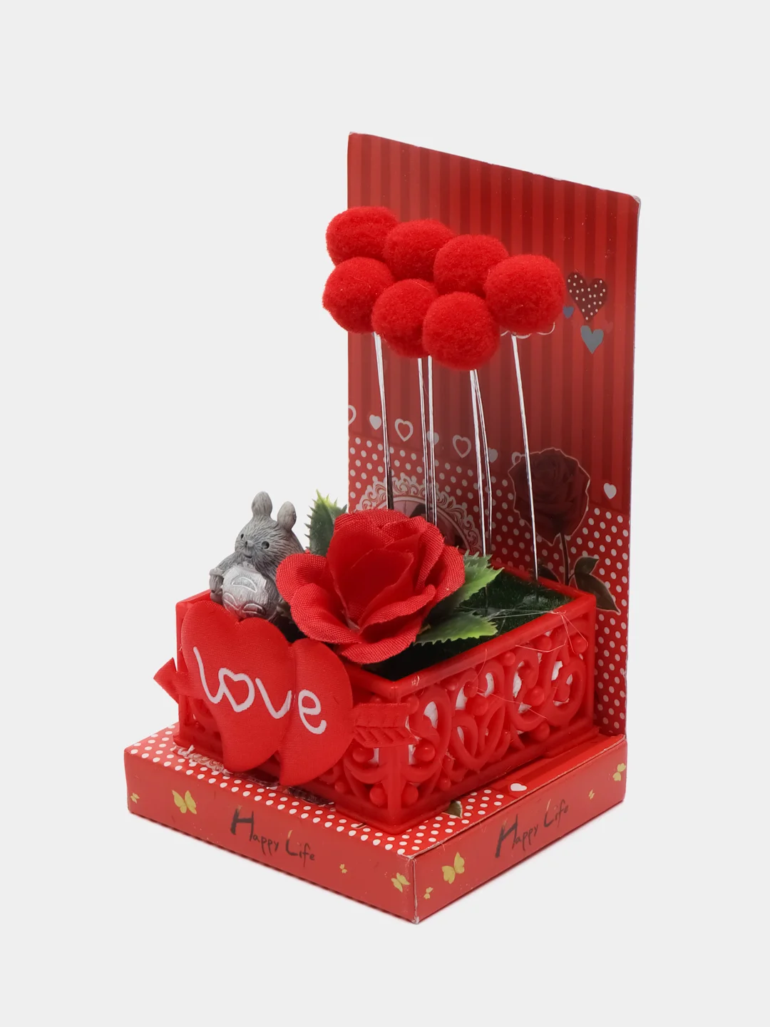 Голубой сувенирное панно подарок на 8 марта I love you