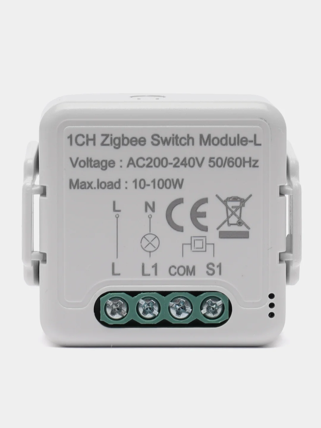 Белый умное реле Zigbee 1 линия ( 1 клавиша / без нуля)