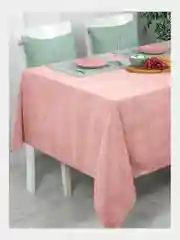 Розовый скатерть кухонная Altali, прямоугольная, велюр, 132 x 170