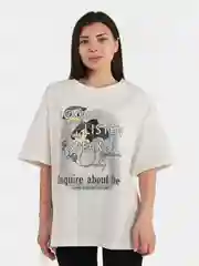 Белый футболка женская оверсайз