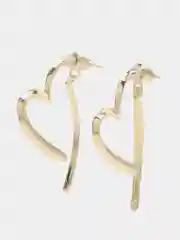 Серьги-гвоздики сердечки