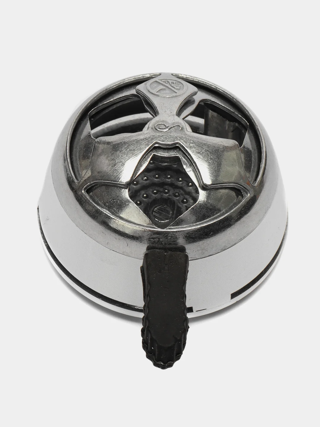Калауд для кальяна для углей универсальный Kaloud Lotus, с крышкой, серебро, в упаковке