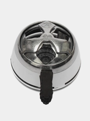 Калауд для кальяна для углей универсальный Kaloud Lotus, с крышкой, серебро, в упаковке